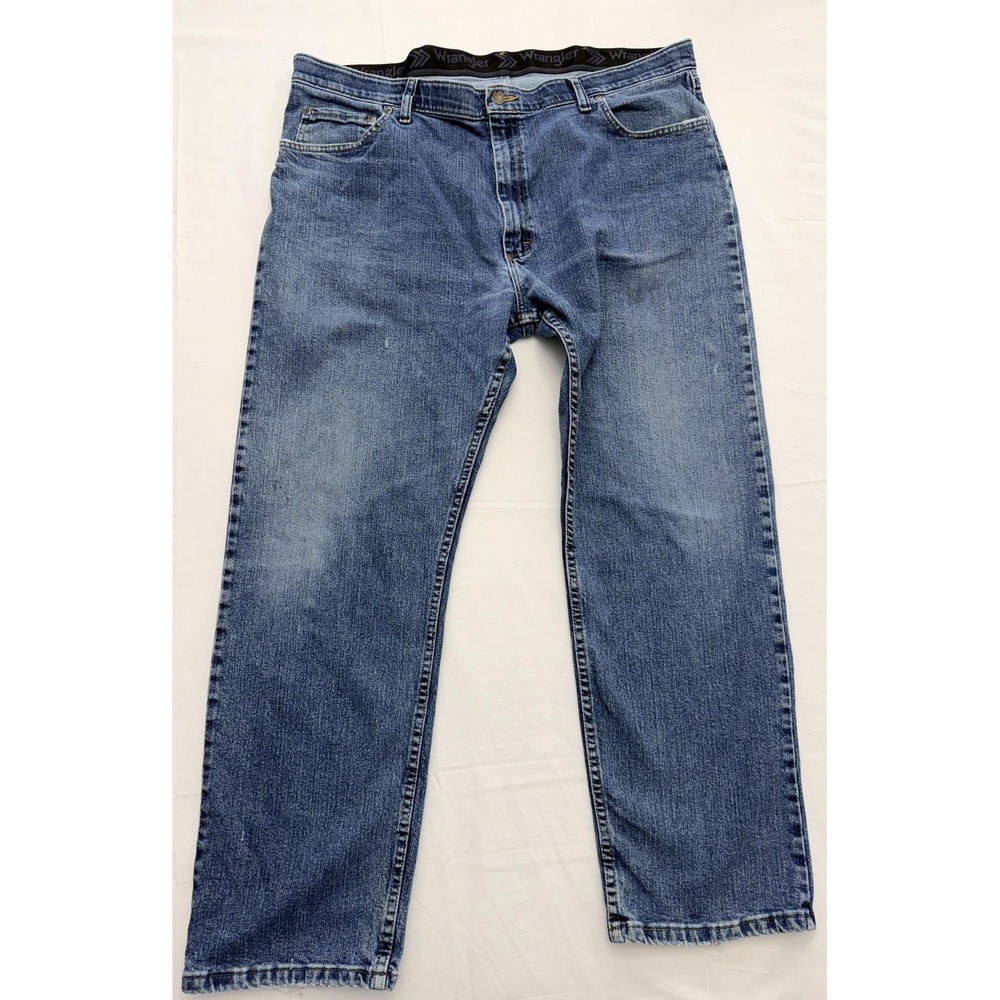 Wrangler Jeans Mens 40x30 Blue Medium Wash Regular Straight‎ Stretch Denim Pants